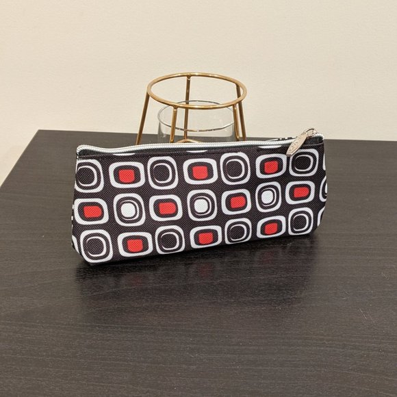 Fire Engine Red Mid-Sized Shoulder Tote Bag Purse - Picture 9 of 10